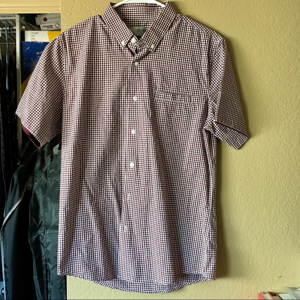 Topman SS checkered Button Down shirt Button up